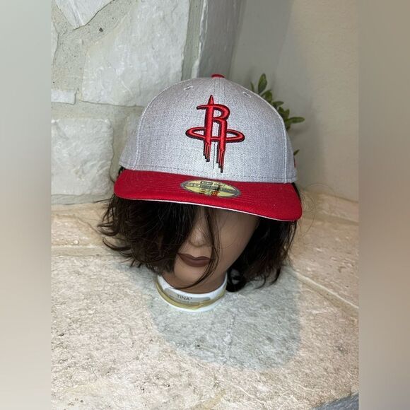 New Era Houston Rockets low crown 7 5/8 fitted cap - Picture 3 of 8